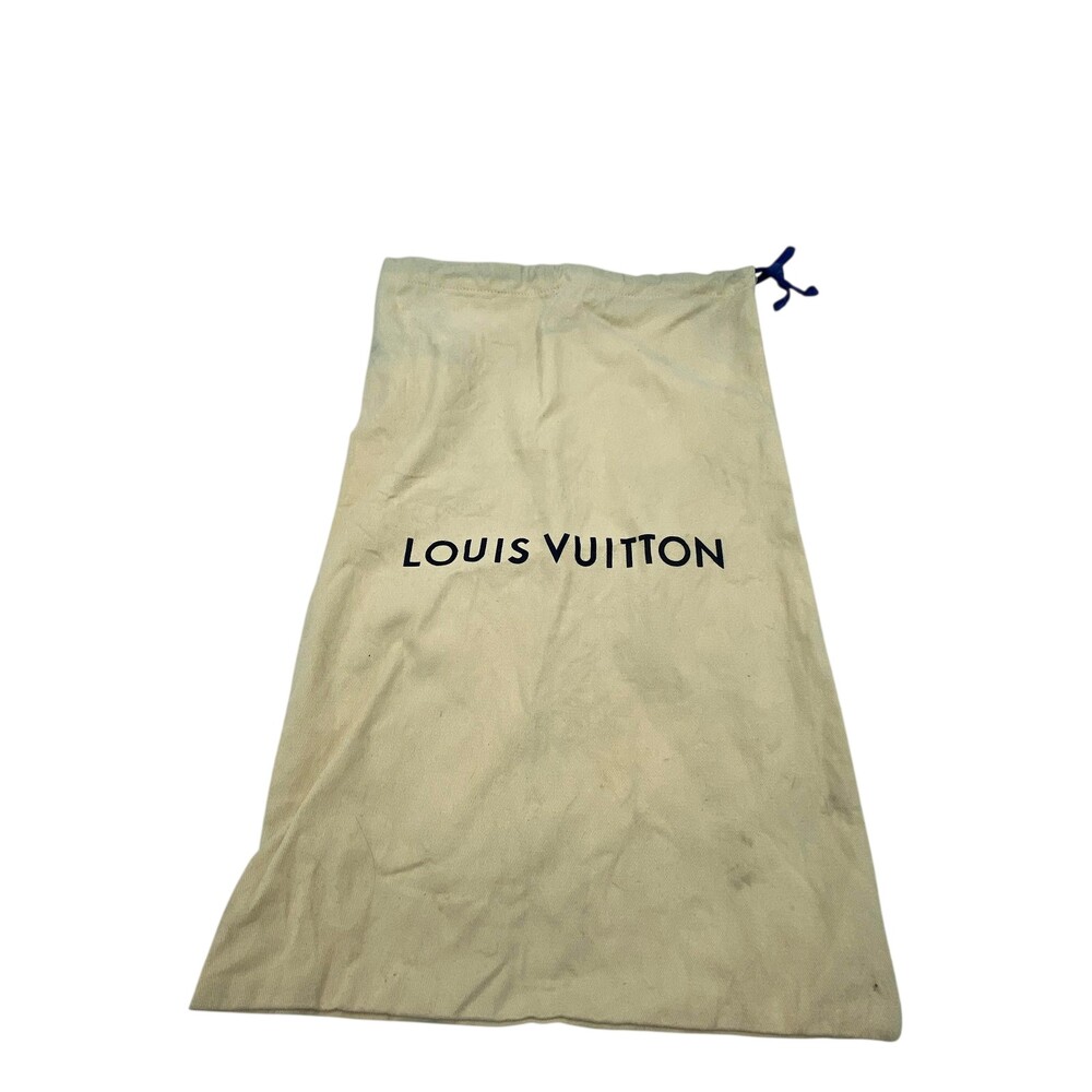 Louis Vuitton Dust Bag Womens 11.5x18 Beige Drawstring Shoe Storage Logo